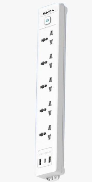 Maxi Extension 5 Outlet USB Maxiext1k5u3-PS Image