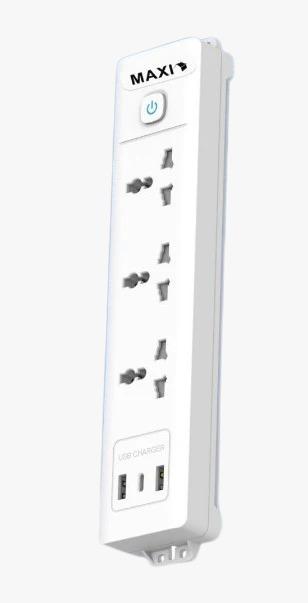 Maxi Extension 3 Outlet USB Maxiext1k3u3-PS Image