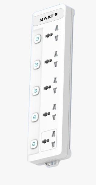 Maxi Extension 5 Outlet Switch Maxiext5k5-PS Image