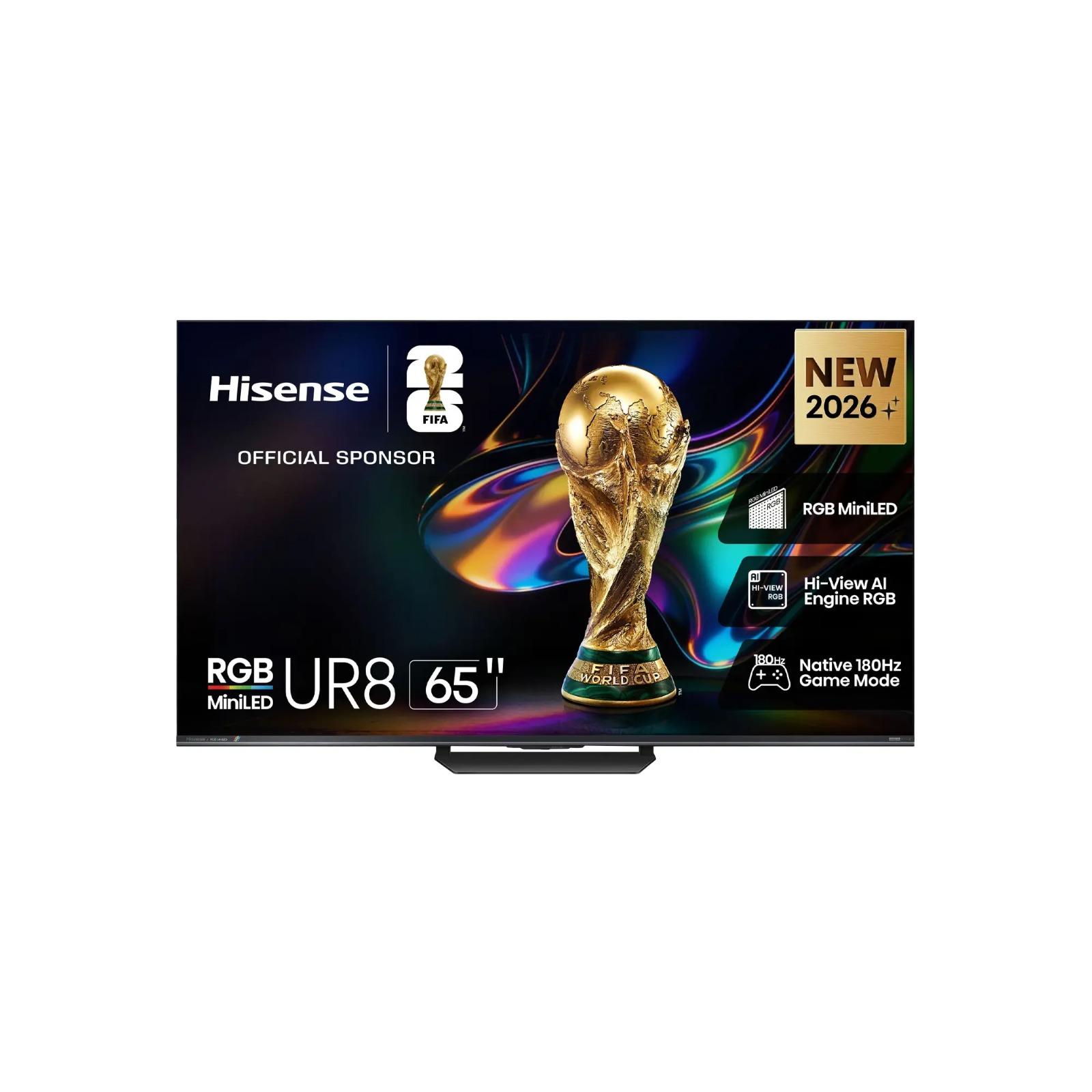 Hisense 65 Inch UR8S 4K Smart RGB Mini-LED ULED TV Image